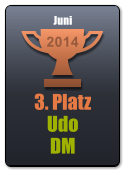 3. Platz Udo DM 2014 Juni