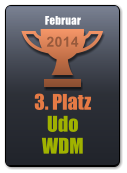 3. Platz Udo WDM 2014 Februar