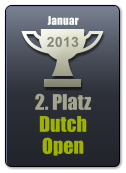 2. Platz Dutch Open 2013 Januar