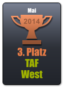 3. Platz TAF West 2014 Mai